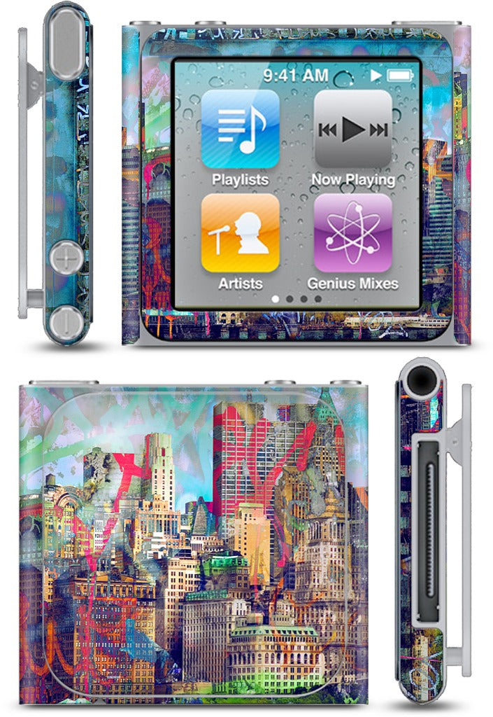 Graffiti Skyline iPod Skin