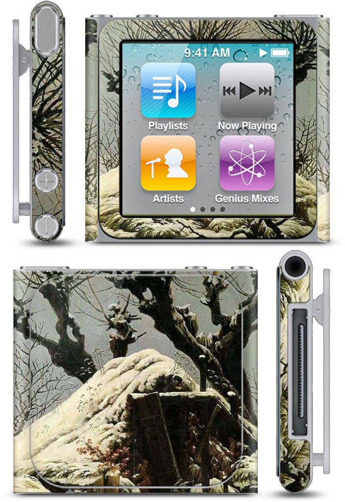 Snowy Cottage iPod Skin