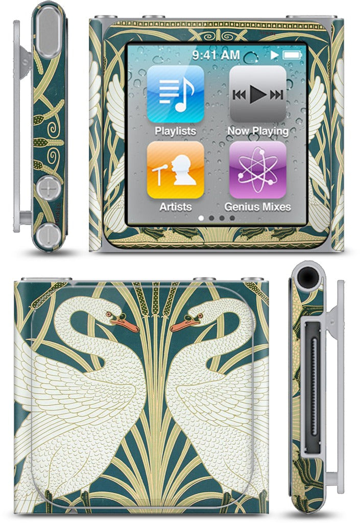 Swans and Irises iPod Skin