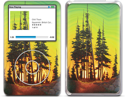 Green Skies At Night iPod Skin