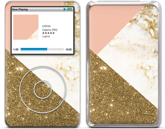 Gold Marble Collage  iPod Skin
