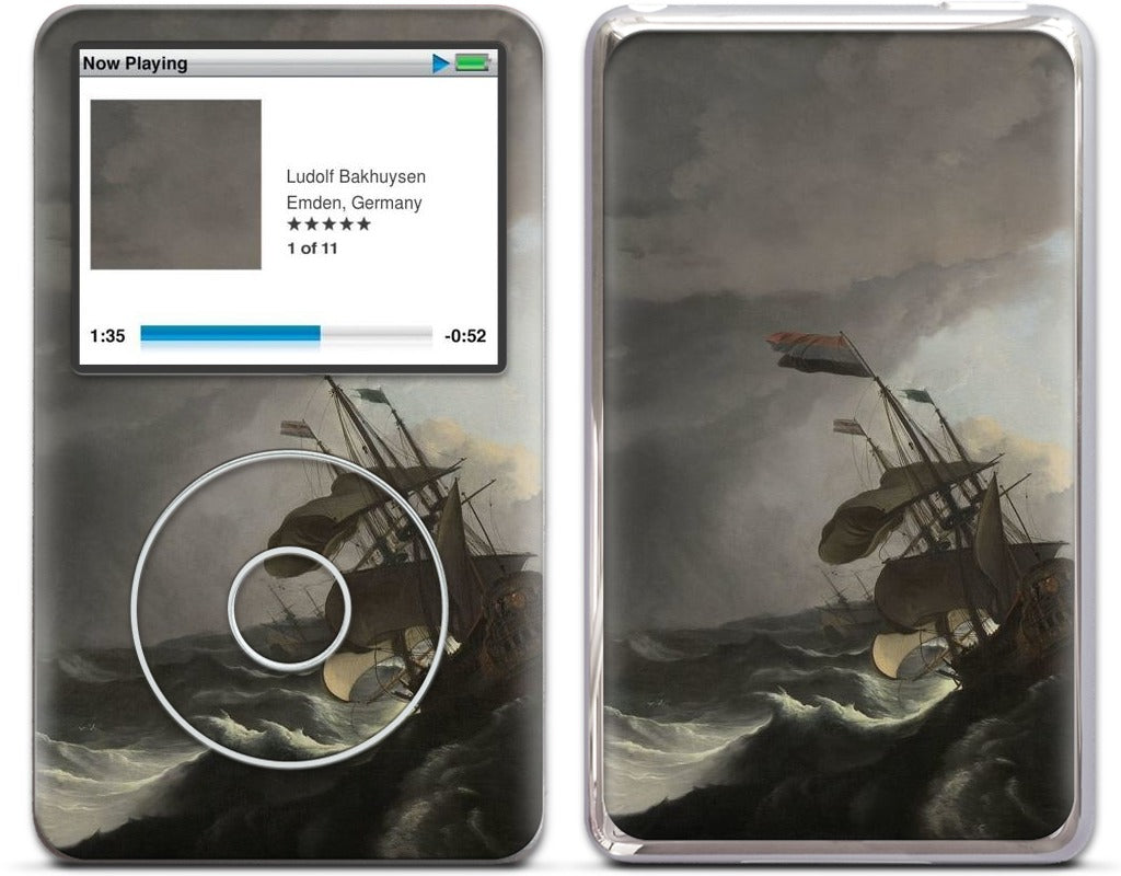 Warships During a Storm iPod Skin