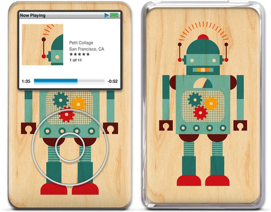Blue Robot iPod Skin