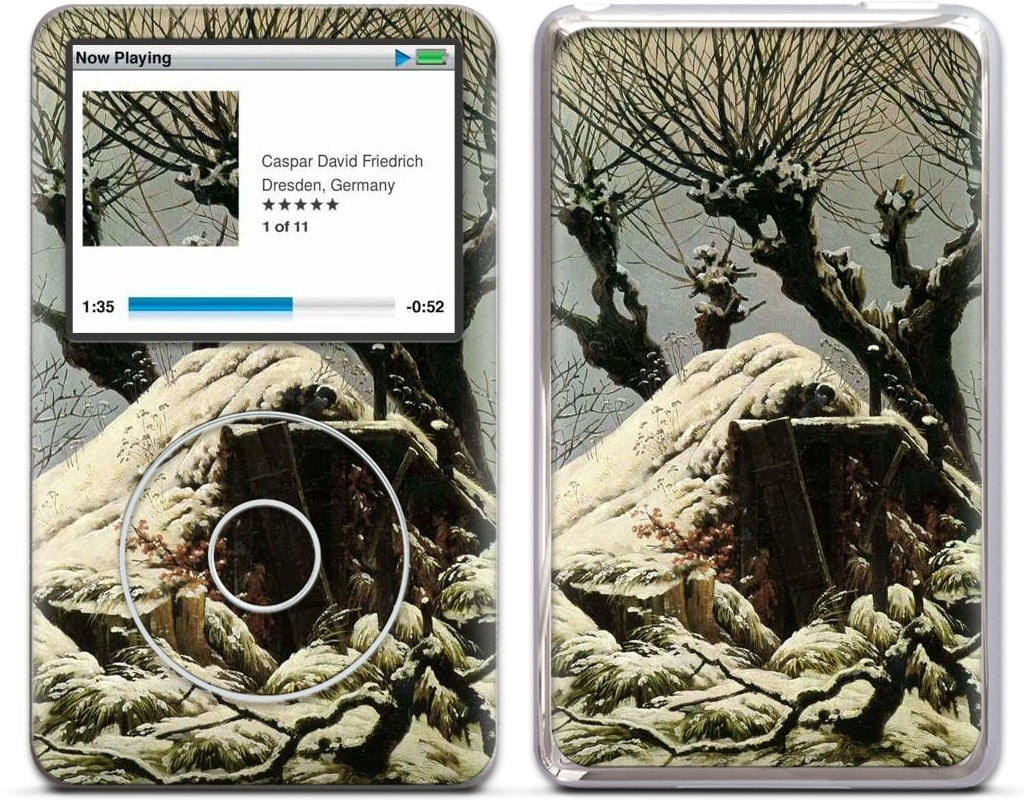 Snowy Cottage iPod Skin
