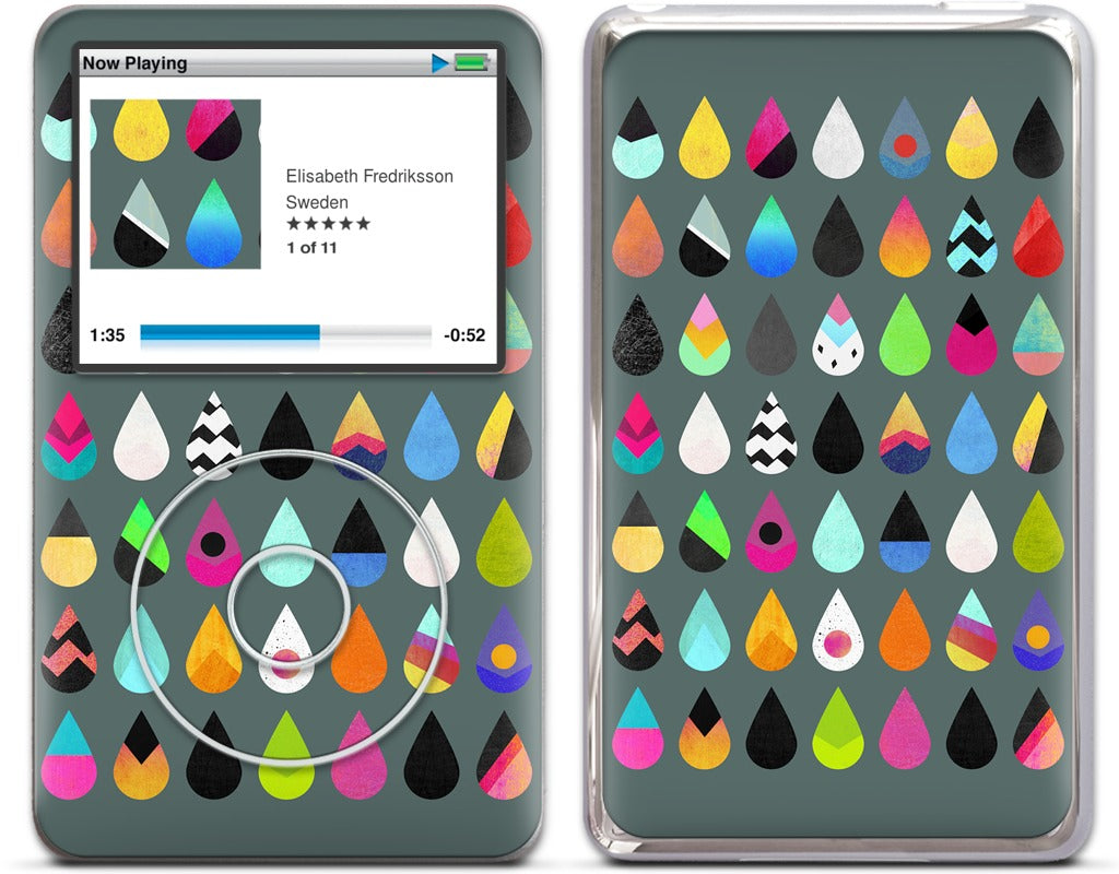 Colorful Rain iPod Skin