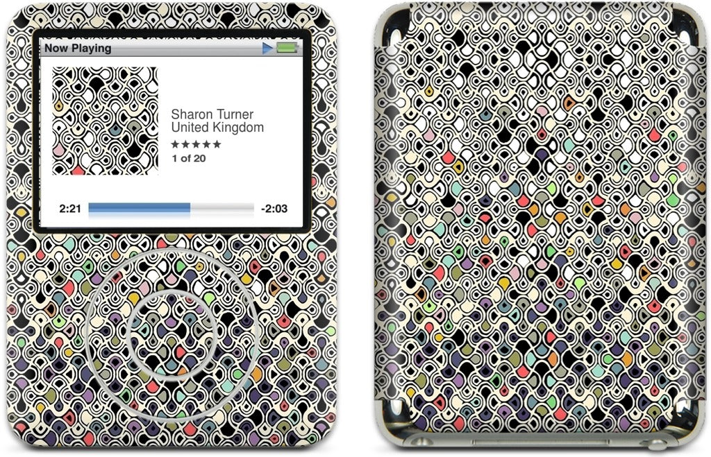 cellular ombre iPod Skin