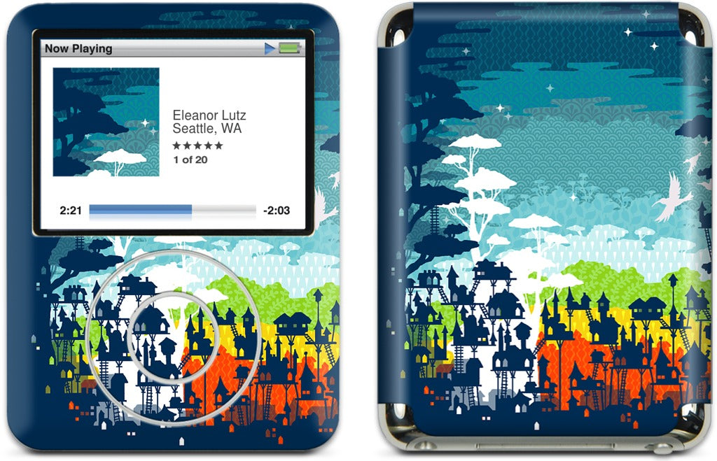 Rainforest City iPod Skin