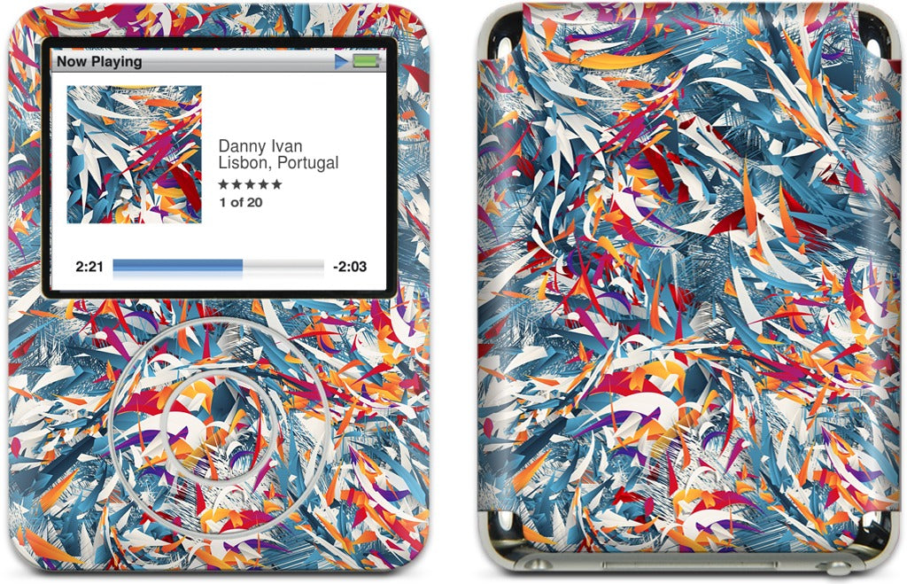 Excited Colours iPod Skin