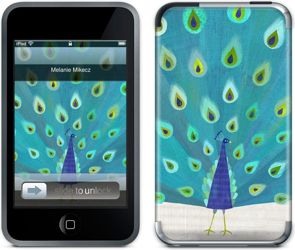 Patterned Peacock iPod Skin