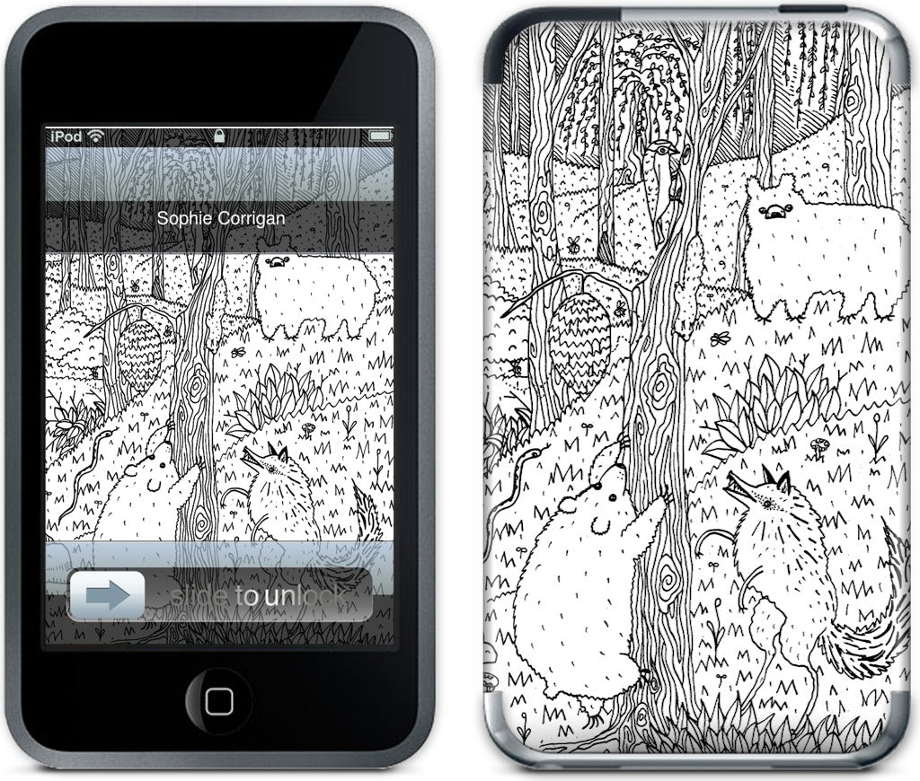 Diurnal Animals of the Forest iPod Skin