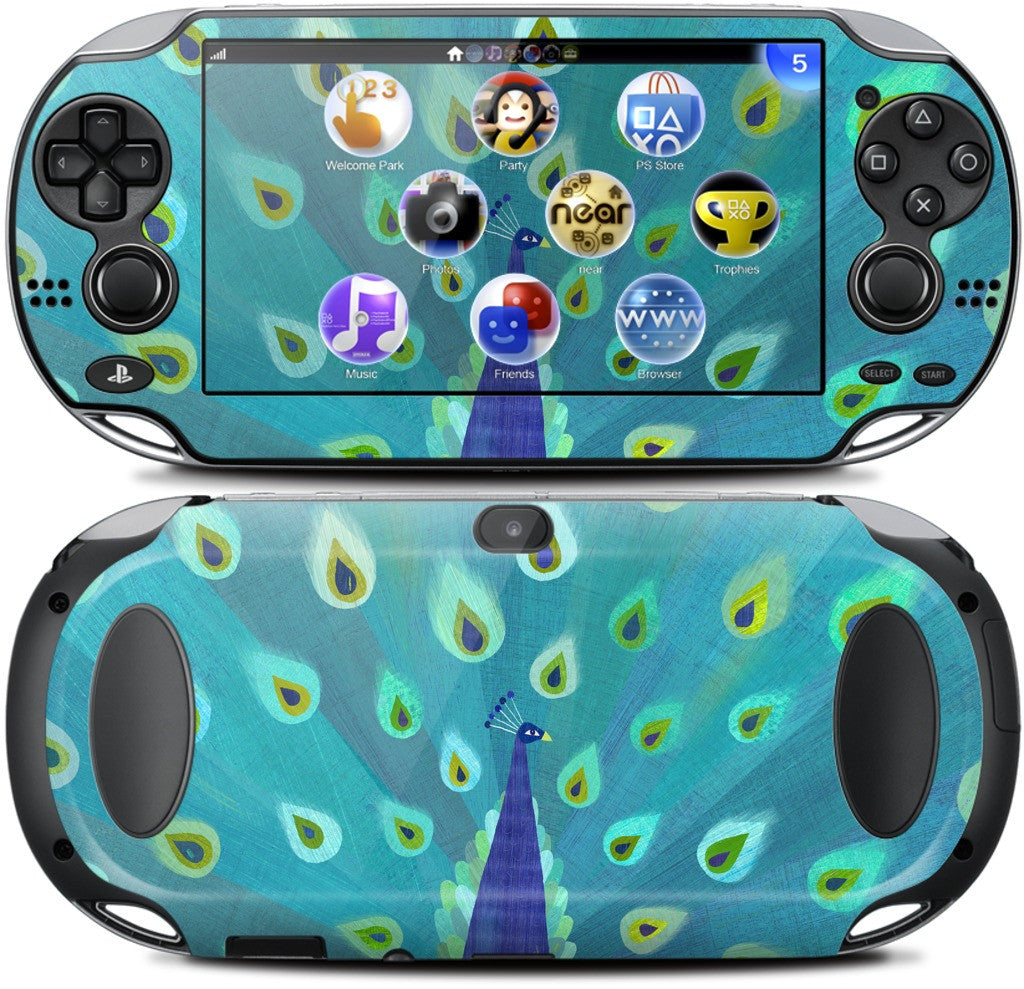 Patterned Peacock PlayStation Skin