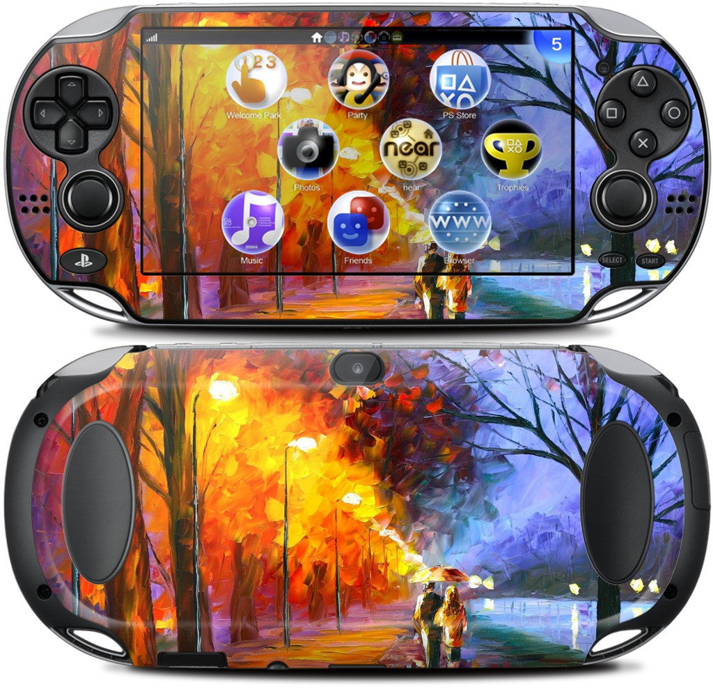 ALLEY BY THE LAKE by Leonid Afremov PlayStation Skin