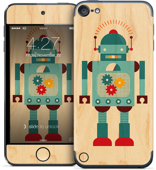 Blue Robot iPod Skin