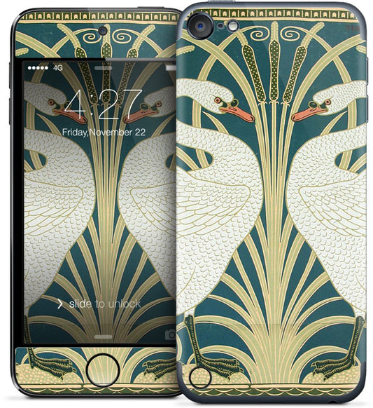 Swans and Irises iPod Skin