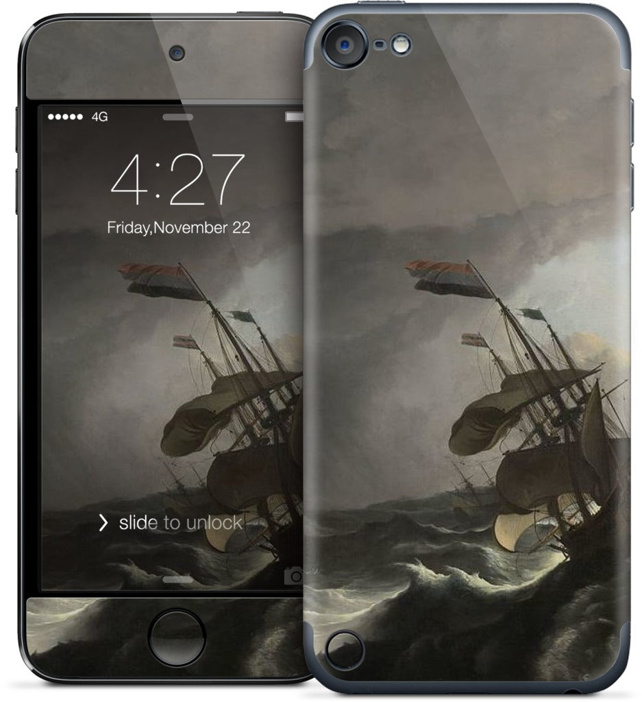 Warships During a Storm iPod Skin