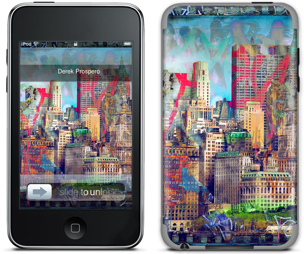 Graffiti Skyline iPod Skin