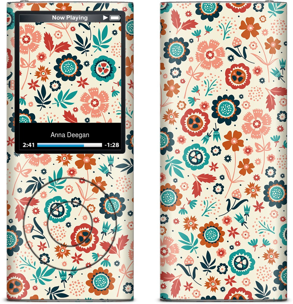 Folk Flowers iPod Skin