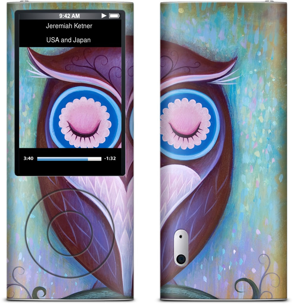 Sleepy Owl iPod Skin