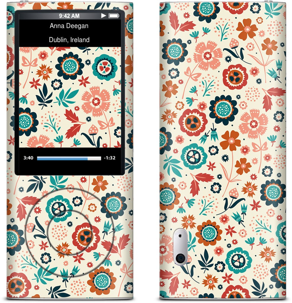 Folk Flowers iPod Skin