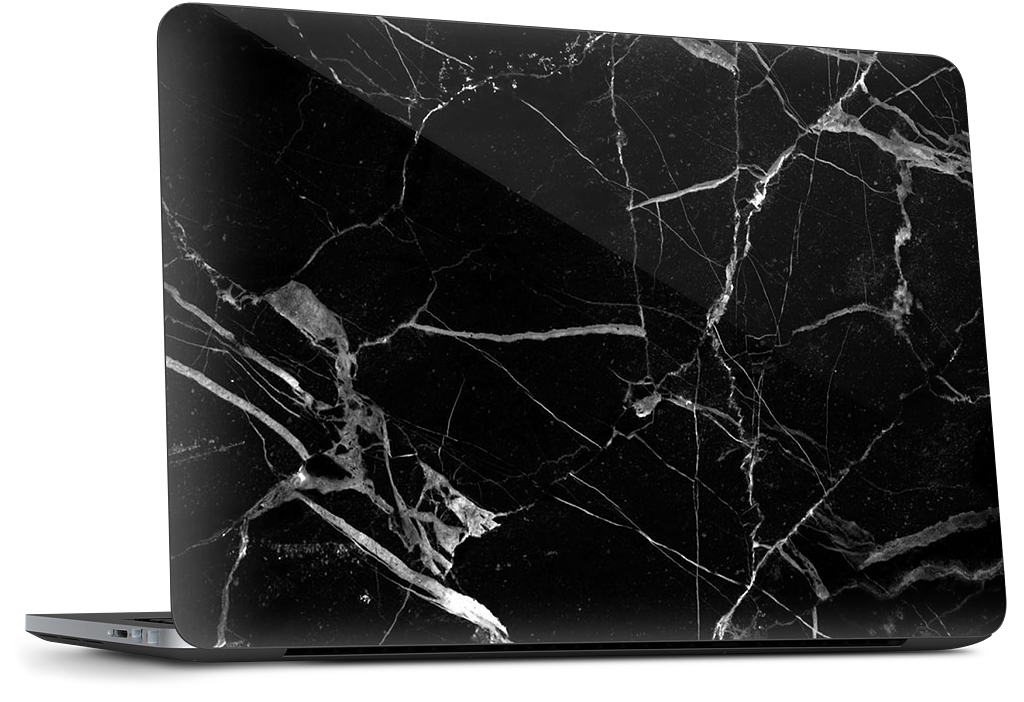 Black and White Marble Dell Laptop Skin