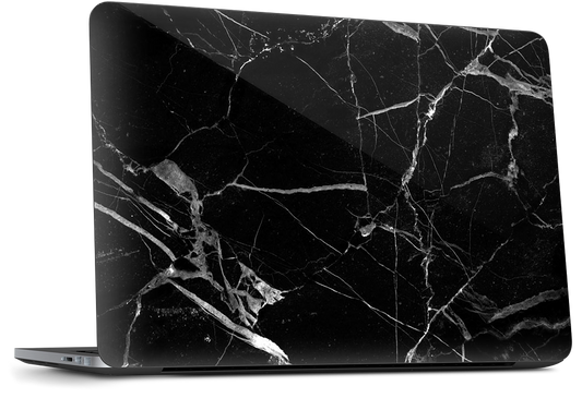 Black and White Marble Dell Laptop Skin