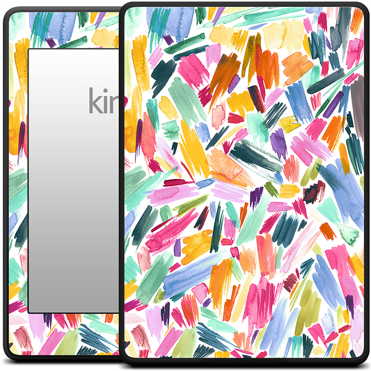 Colorful Abstract Strokes Kindle Skin