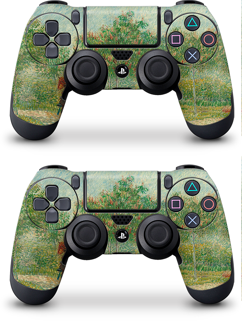 Garden with Courting Couples PlayStation Skin