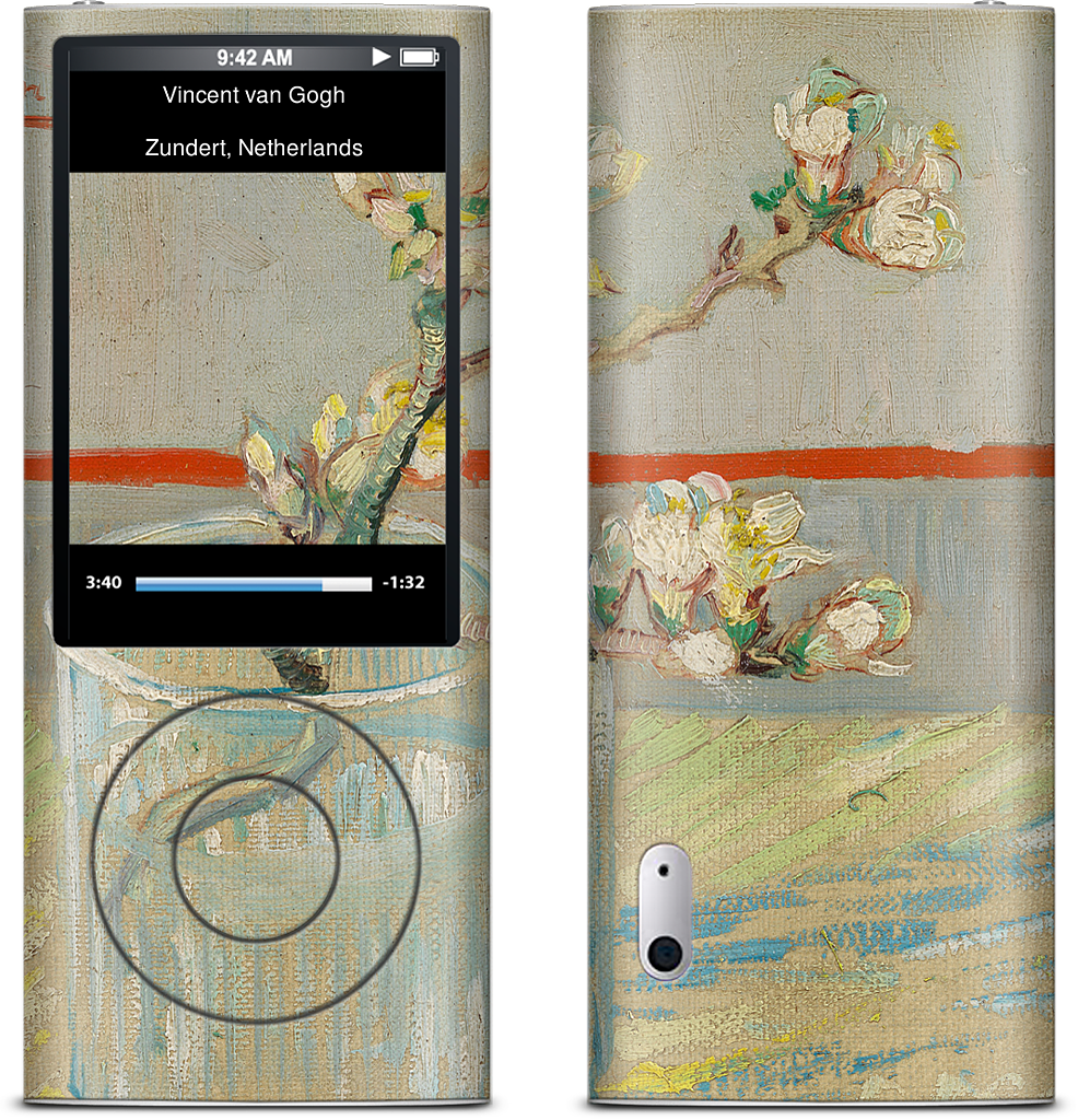 Sprig of Flowering Almond in a Glass iPod Skin