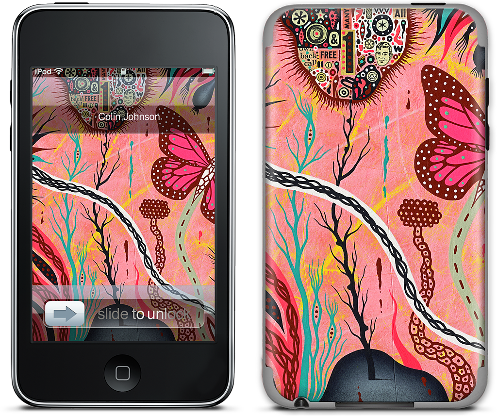 The Pink Opaque iPod Skin