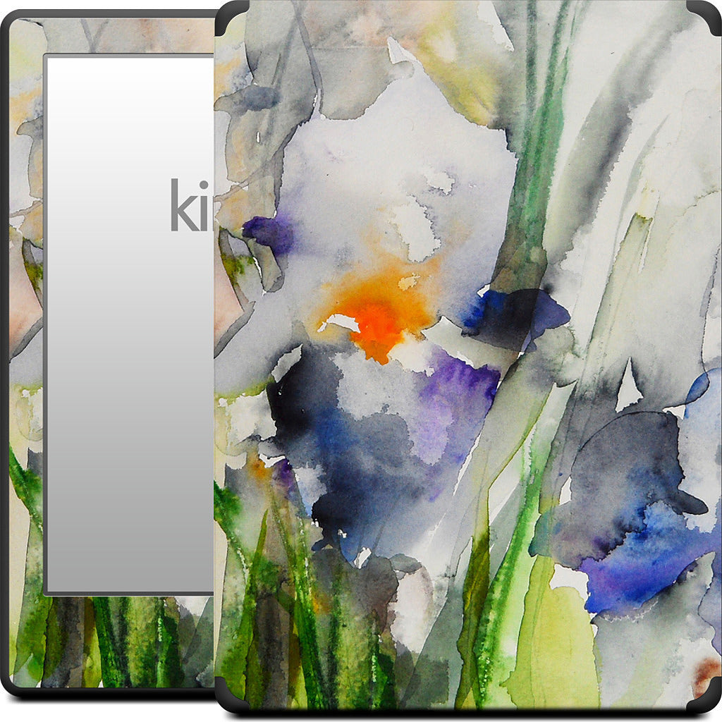 Blue Irises Kindle Skin
