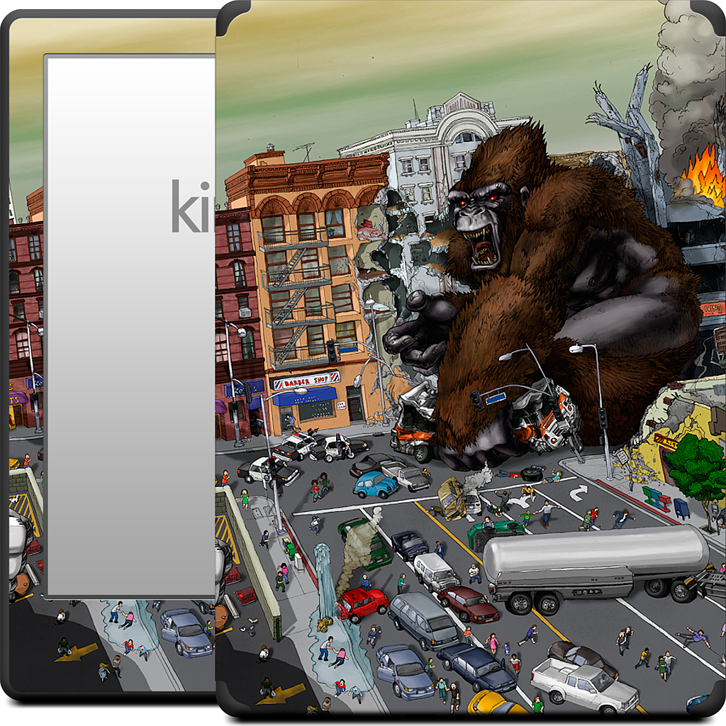 War Of The Monsters Kindle Skin