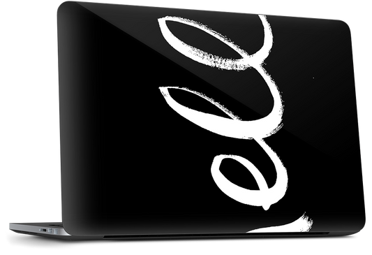 hello black Dell Laptop Skin