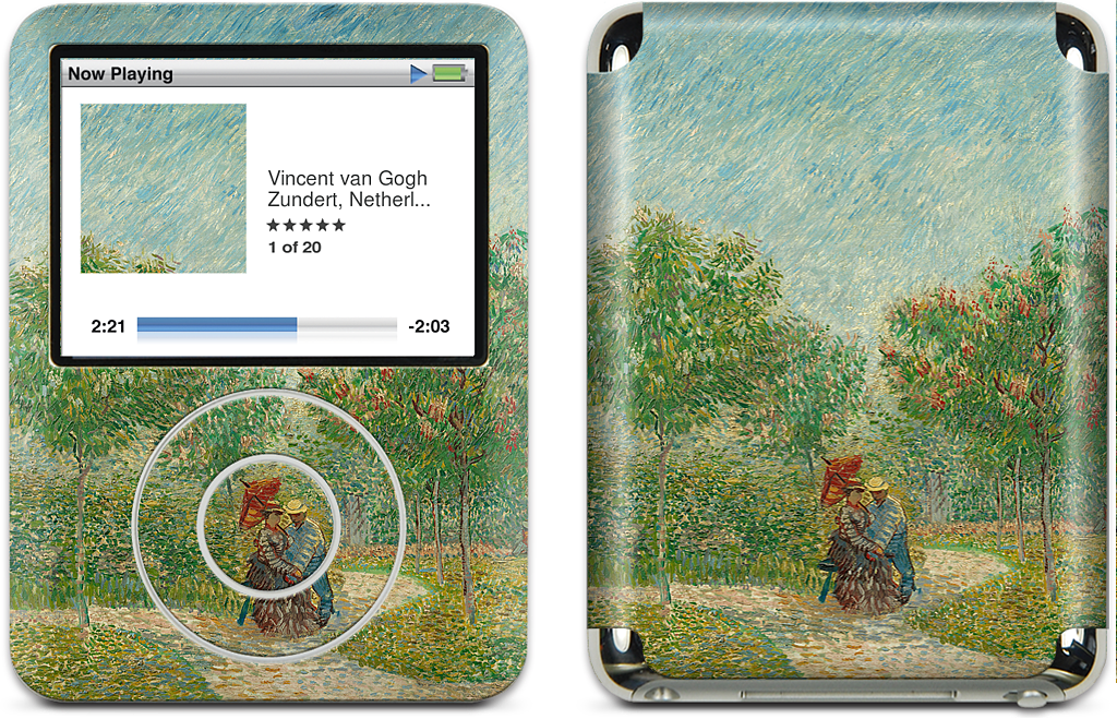 Garden with Courting Couples iPod Skin