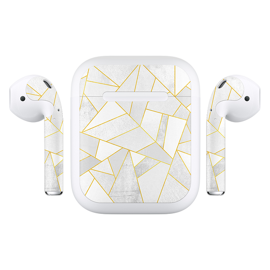 White Stone / Golden Lines AirPods