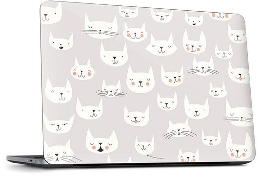 Cat Faces Dell Laptop Skin