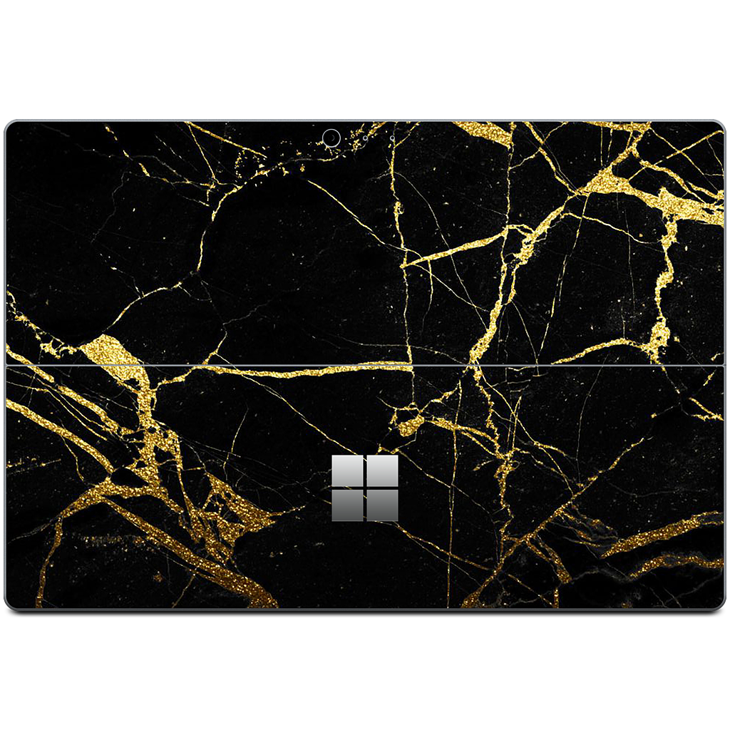 Black and Gold Marble Microsoft Skin