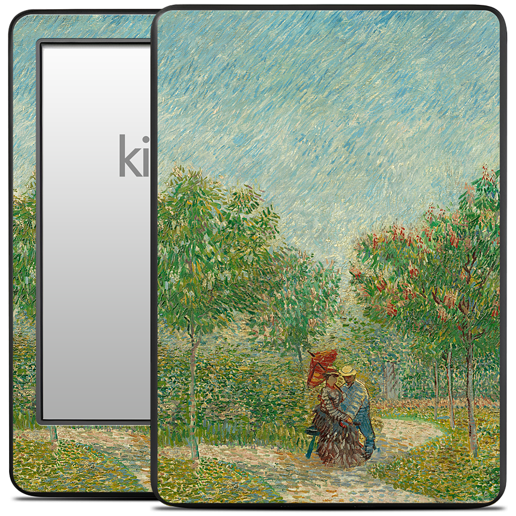 Garden with Courting Couples Kindle Skin