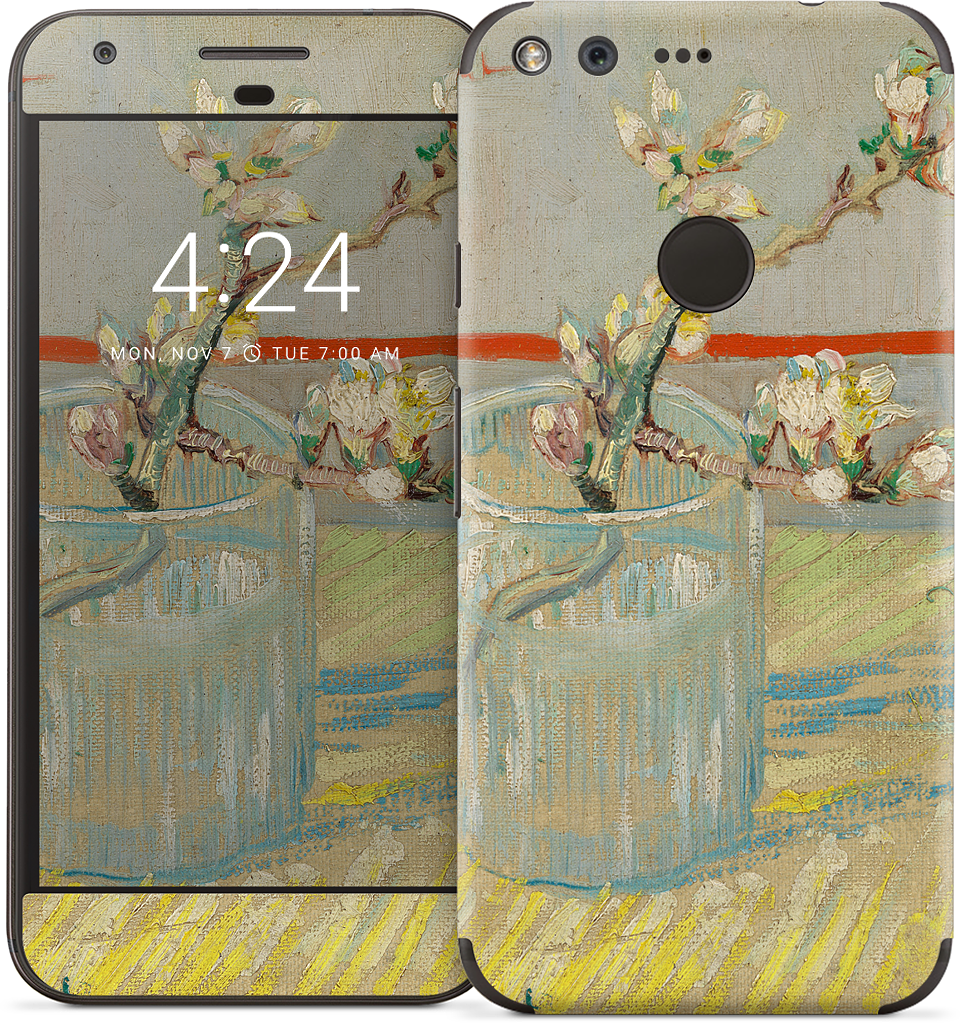 Sprig of Flowering Almond in a Glass Google Phone