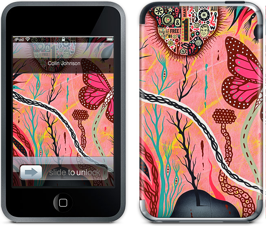 The Pink Opaque iPod Skin