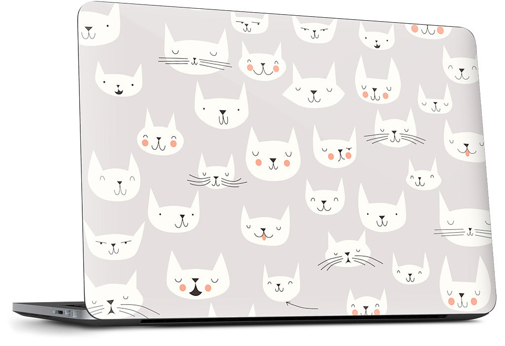 Cat Faces Dell Laptop Skin