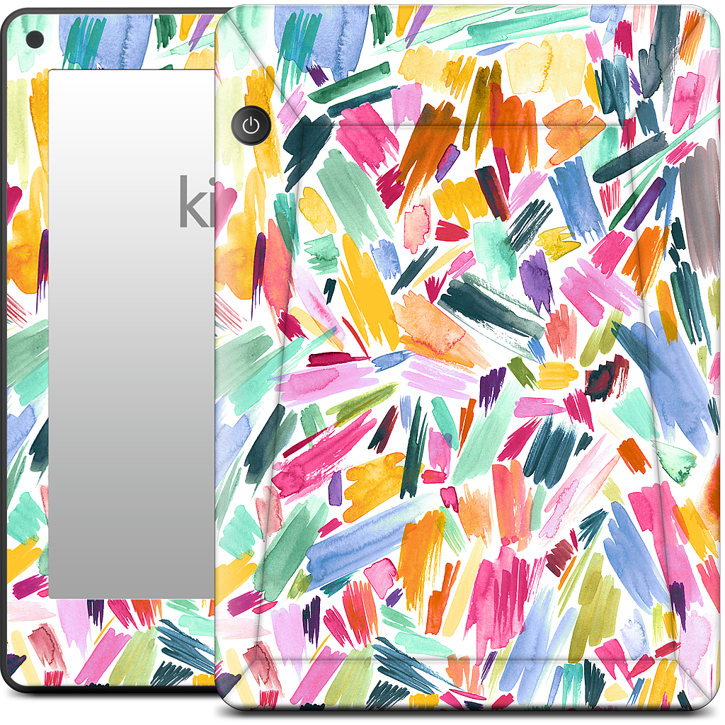 Colorful Abstract Strokes Kindle Skin