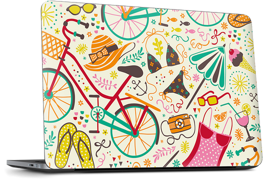 Seaside Cycle Dell Laptop Skin