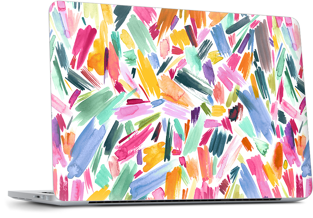 Colorful Abstract Strokes Dell Laptop Skin