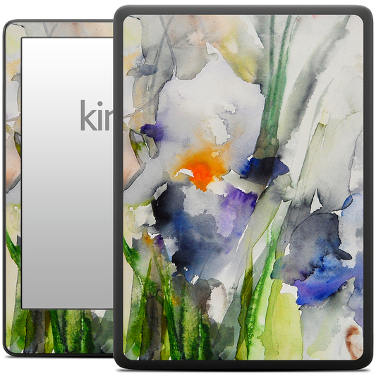 Blue Irises Kindle Skin