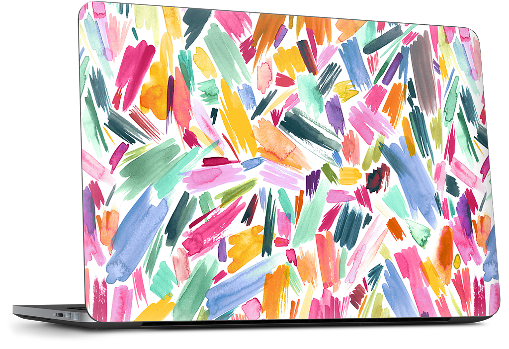 Colorful Abstract Strokes Dell Laptop Skin