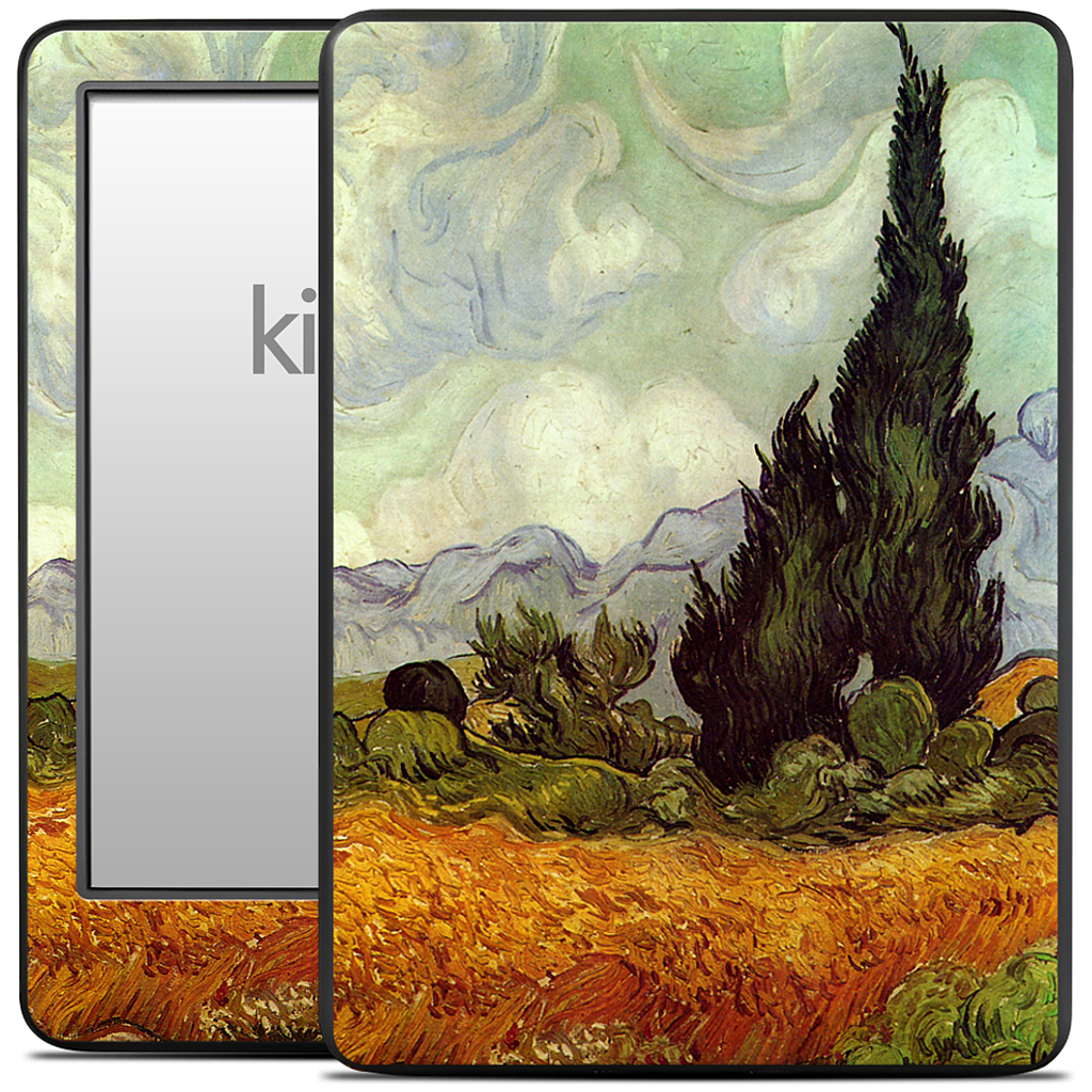 A Wheatfield with Cypresses Kindle Skin