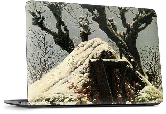 Snowy Cottage Dell Laptop Skin