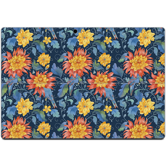 Blue Bird Pattern Microsoft Skin