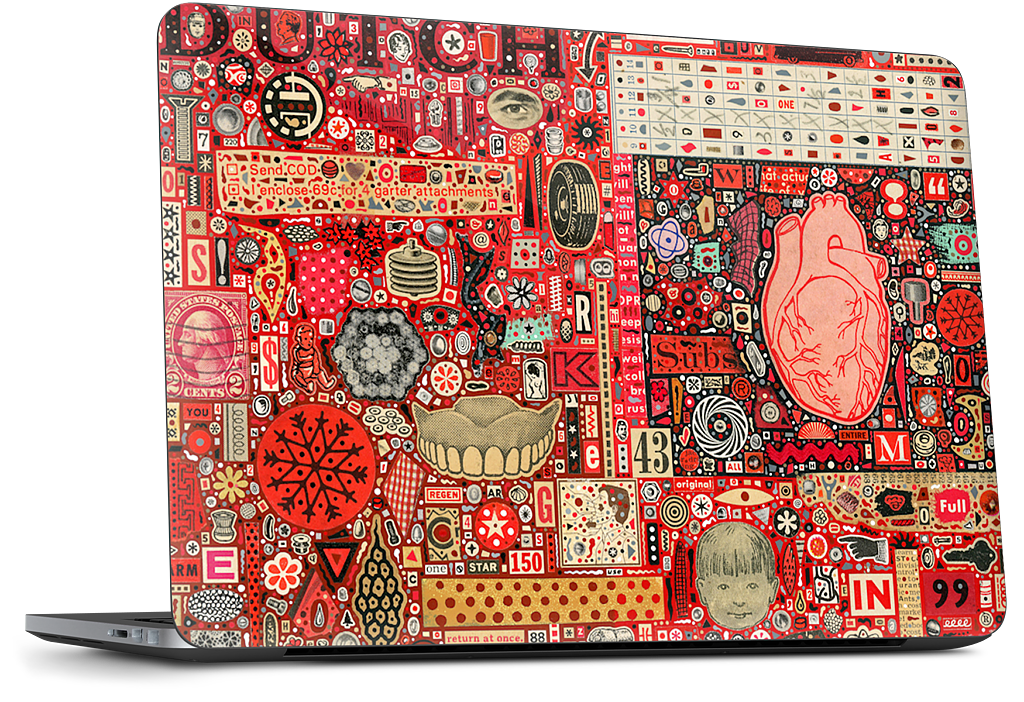 Big Numbers - Heart and Teeth Dell Laptop Skin