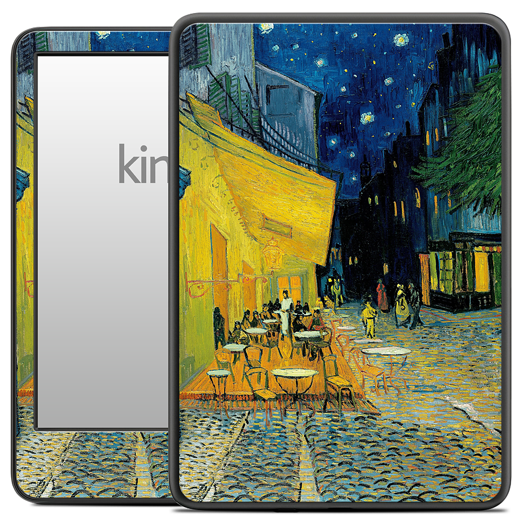Cafe at Night Kindle Skin